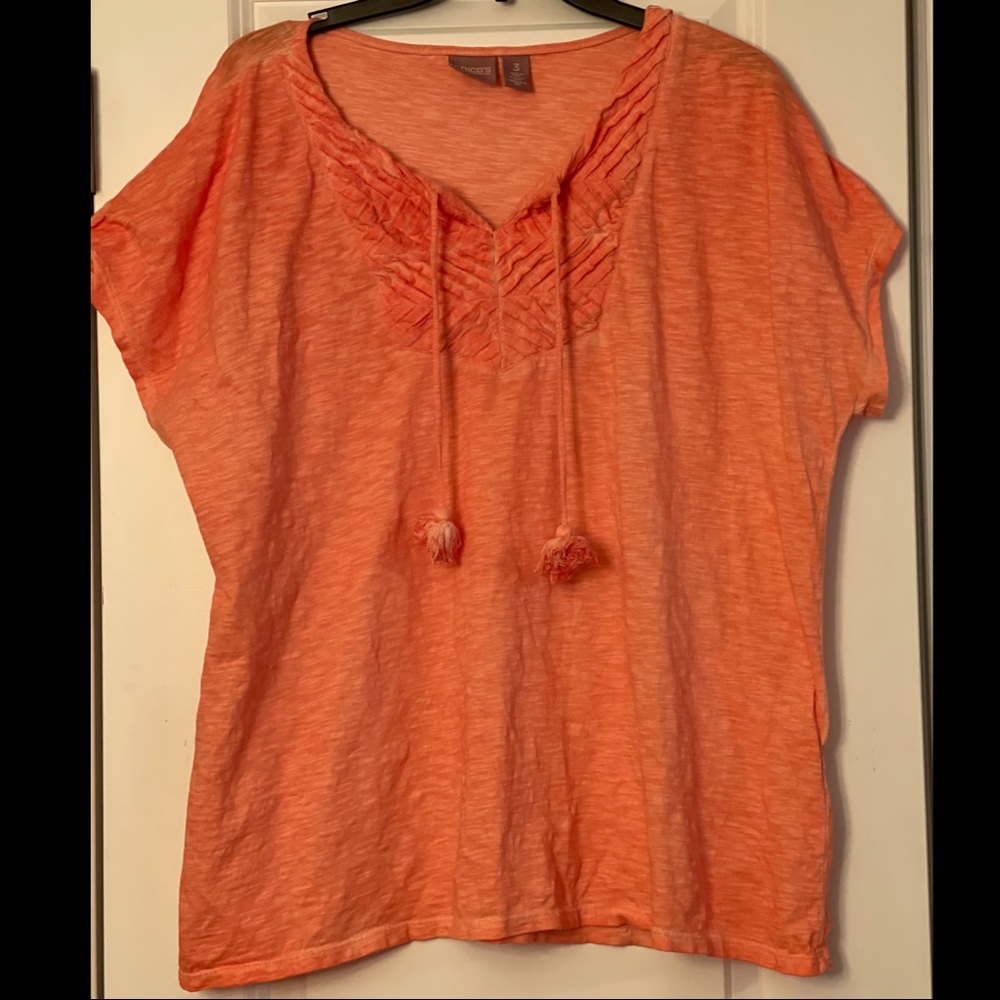 Orange Top by Chico’s. Chico’s Size 3 (XL/16)